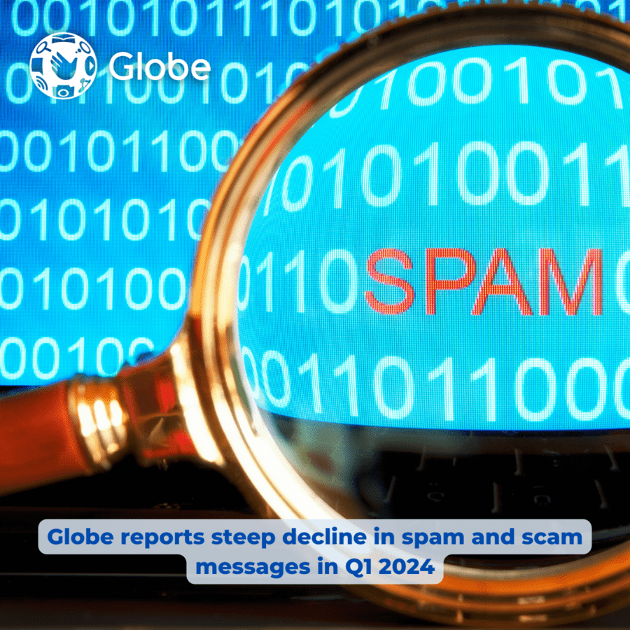 Globe reports steep decline in spam and scam messages in Q1 2024
